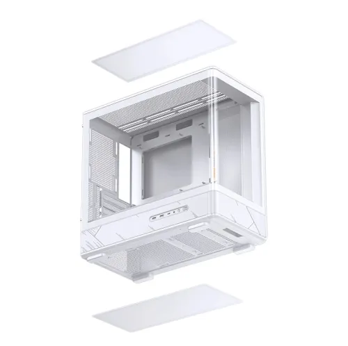 Case JONSBO M-ATX D200 White – GPU 410mm| AIO 240mm| M-ATX
